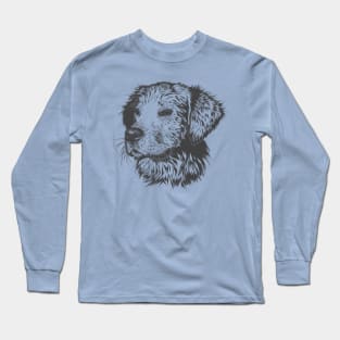 Puppy Pencil Drawing Long Sleeve T-Shirt